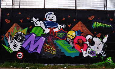 Graffiti Wall in Mondrayork - Photo by smec