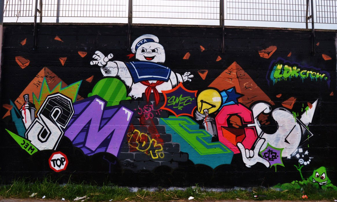 Graffiti Wall in Mondrayork - Photo by smec