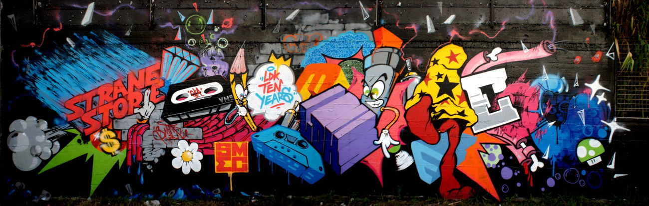 Graffiti Wall in Mondragone City - Photo by smec