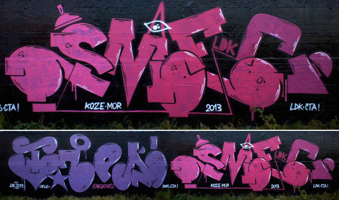 Graffiti Wall in Mondrayork - Photo by smec