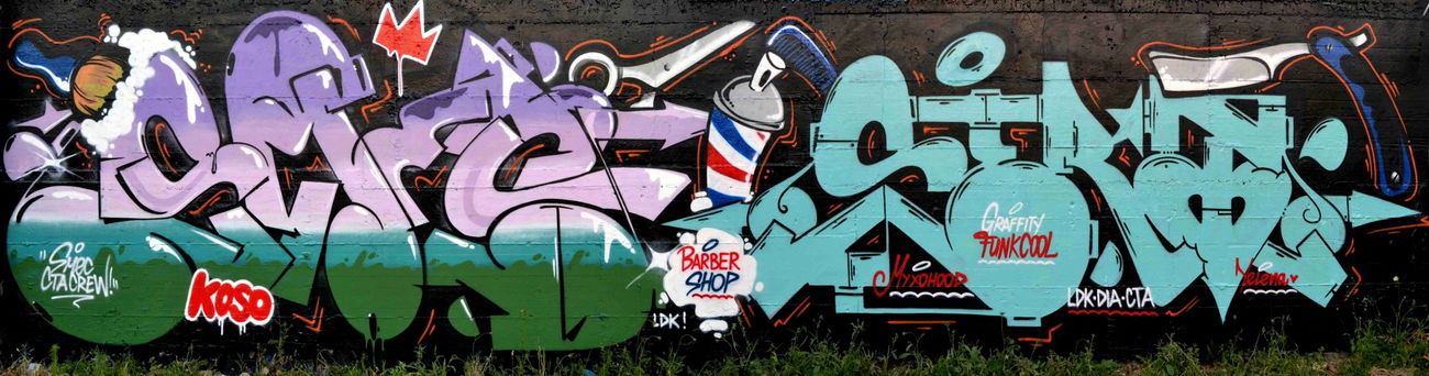 Graffiti Wall in Mondrayork - Photo by smec