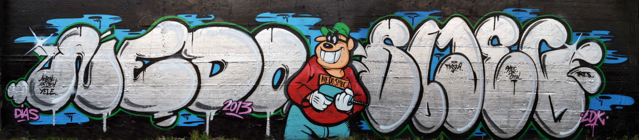 Graffiti Wall in Mondrayork - Photo by smec