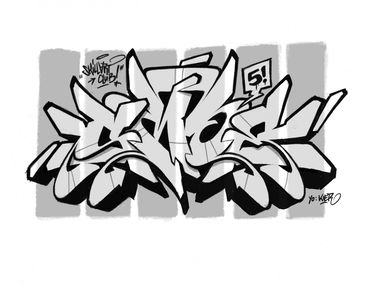 Graffiti Sketch - Photo by smoe - projekt, 52, skillart (2016)