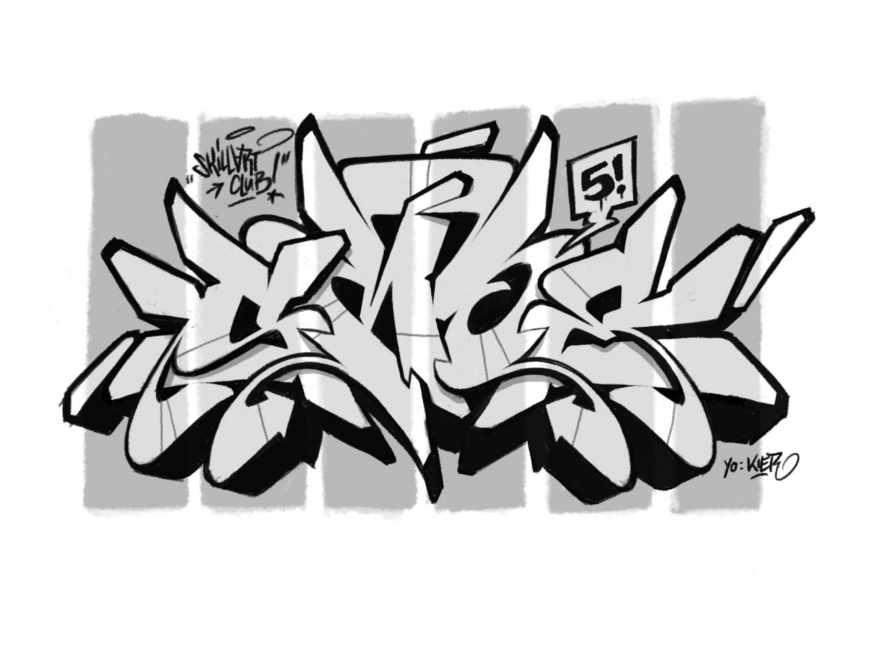 Graffiti Sketch - Photo by smoe - projekt, 52, skillart (2016)