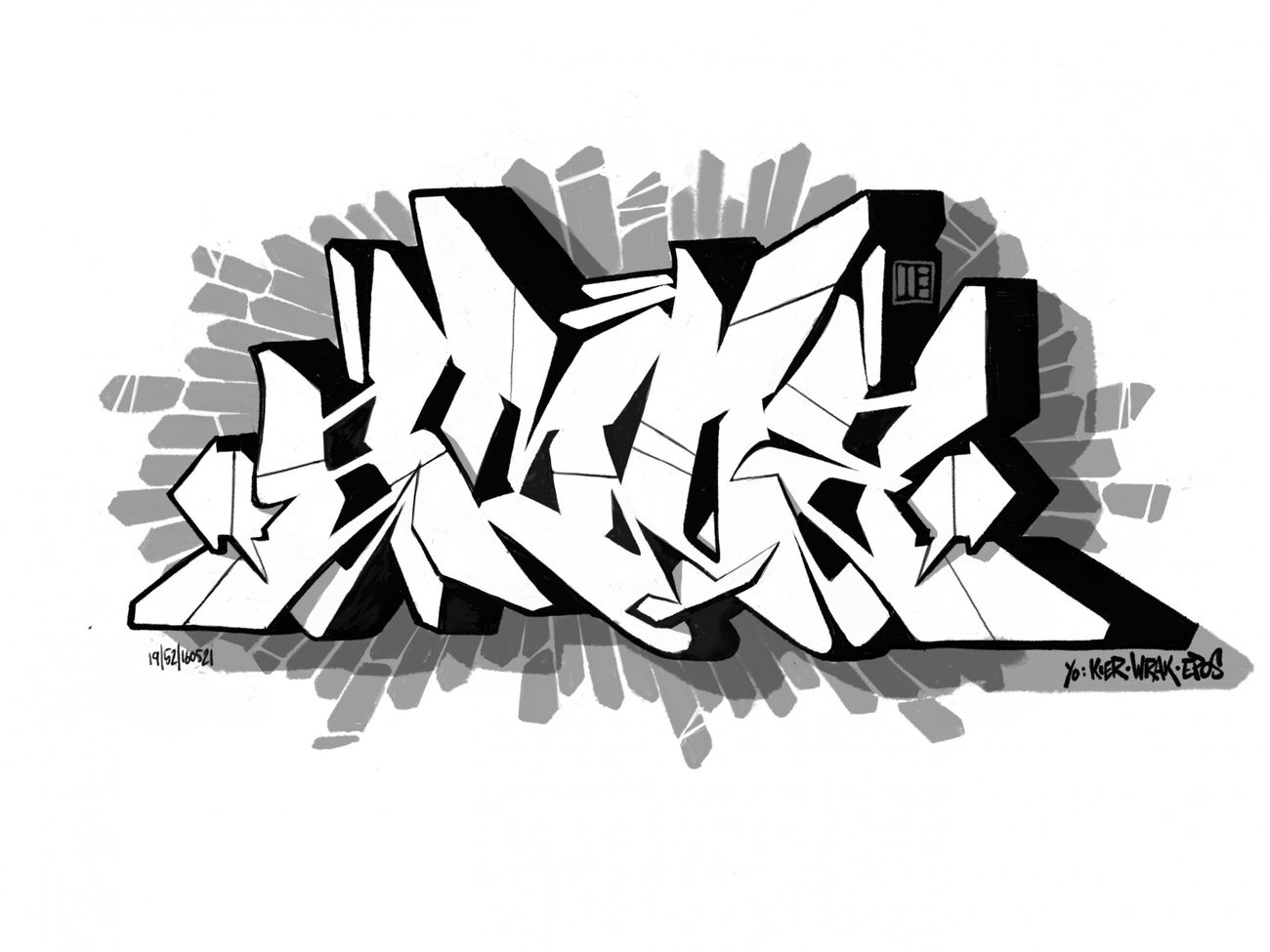 Graffiti Sketch - Photo by smoe - smoe, skillart, projekt52 (2016)
