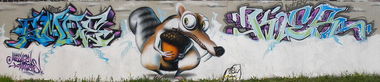 Graffiti Wall in Warendorf - Photo by smoe - Smoe, Kier (2006)