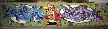 Graffiti Wall in Warendorf - Photo by smoe - Smoe, Kier, Skillart (2014)