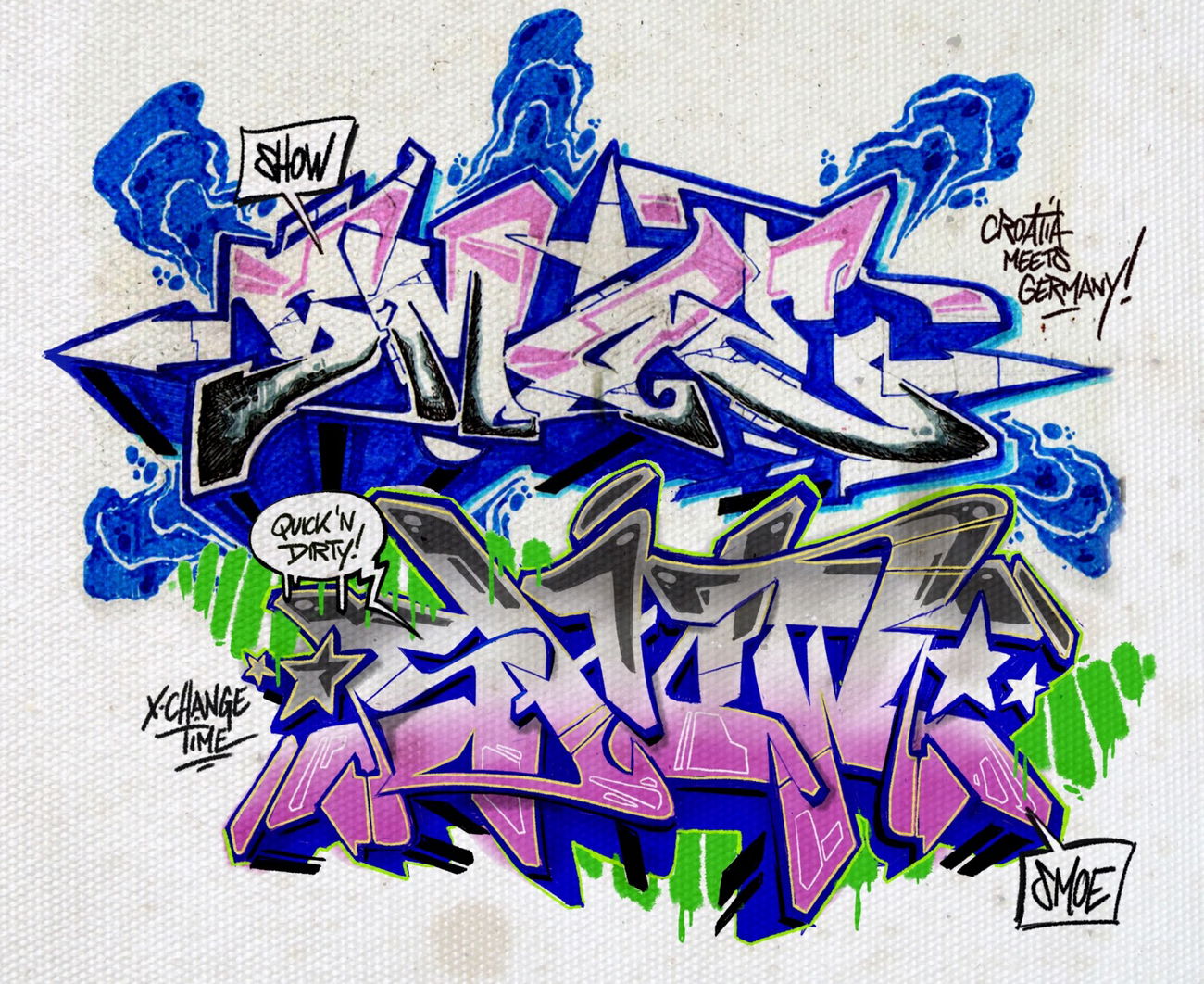 Graffiti Wall - Photo by smoe - smoe, skillart, showtime (2016)