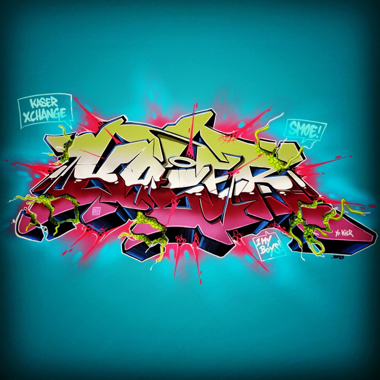 Graffiti Sketch in 48231 warendorf - Photo by smoe (2016)