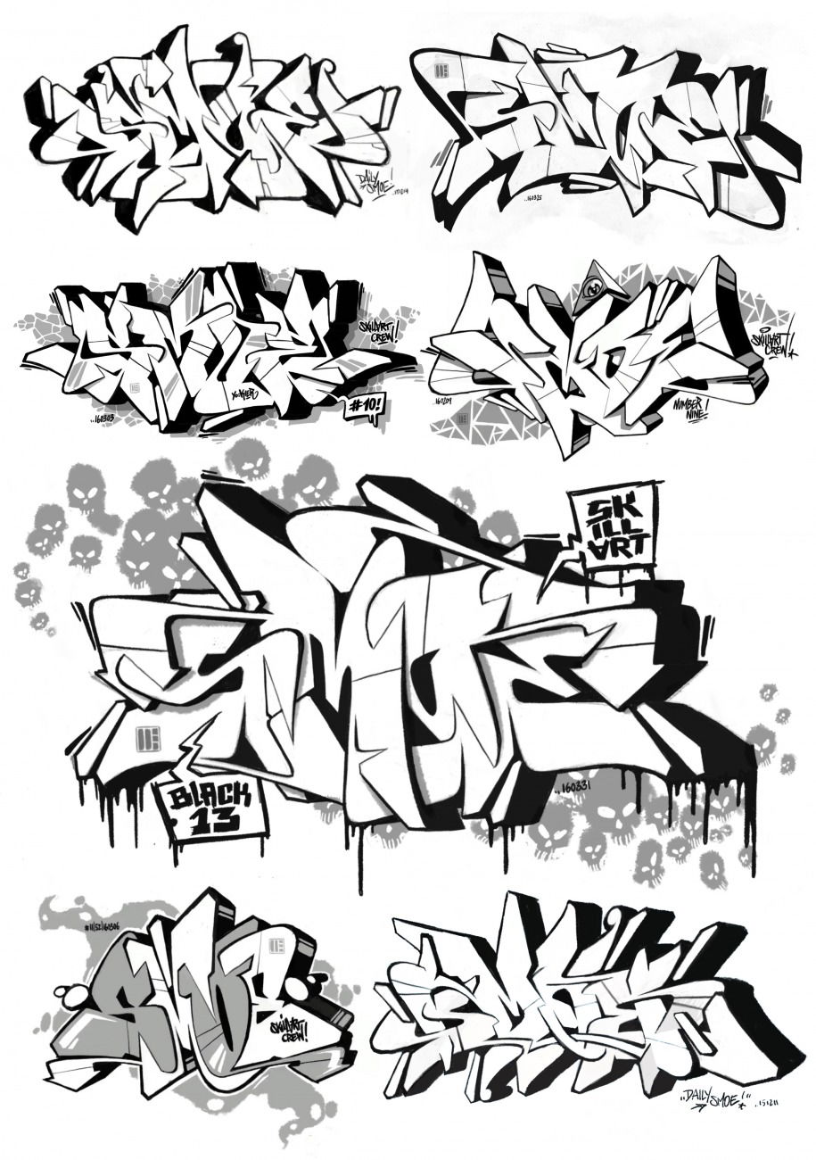Graffiti Sketch - Photo by smoe - smoe, skillart (2016)