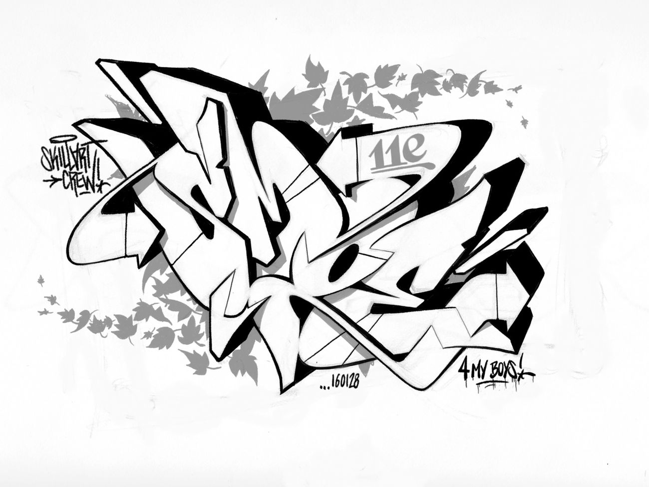 Graffiti Sketch - Photo by smoe - smoe, skillart, projekt (2016)