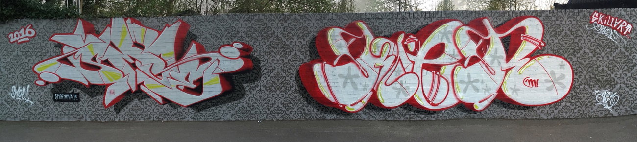 Graffiti Wall in Deutschland - Photo by smoe - skillart, smoe, kier (2016)