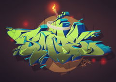 Graffiti Sketch in Warendorf breulweg - Photo by smoe - smoe, skillart, graffiti (2017)
