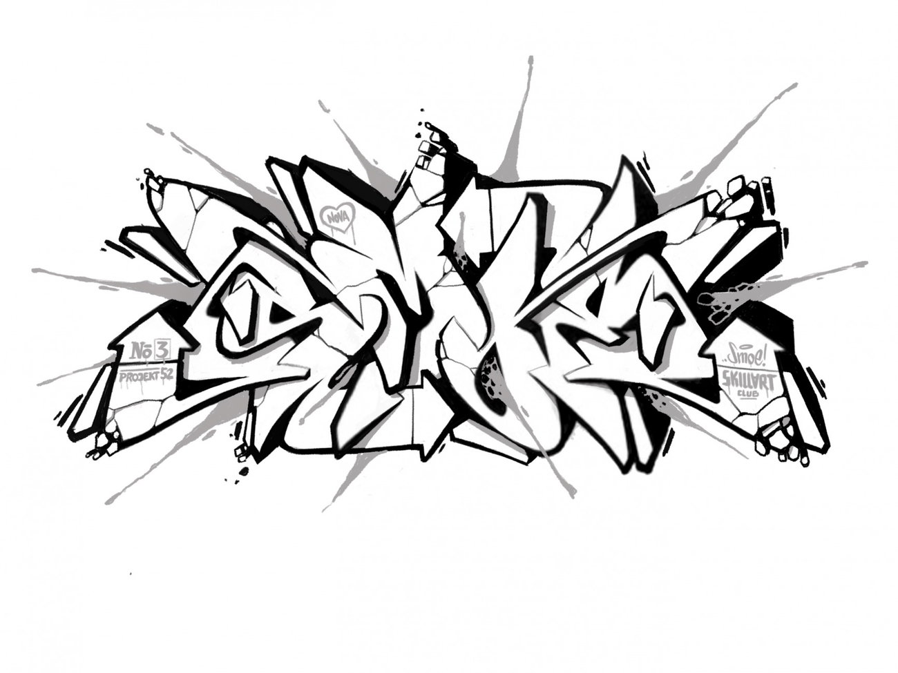 Graffiti Sketch - Photo by smoe - Smoe, Skillart, Daily (2016)