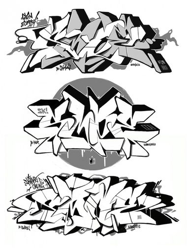 Graffiti Sketch - Photo by smoe - Smoenova, smoe, skillart (2016)