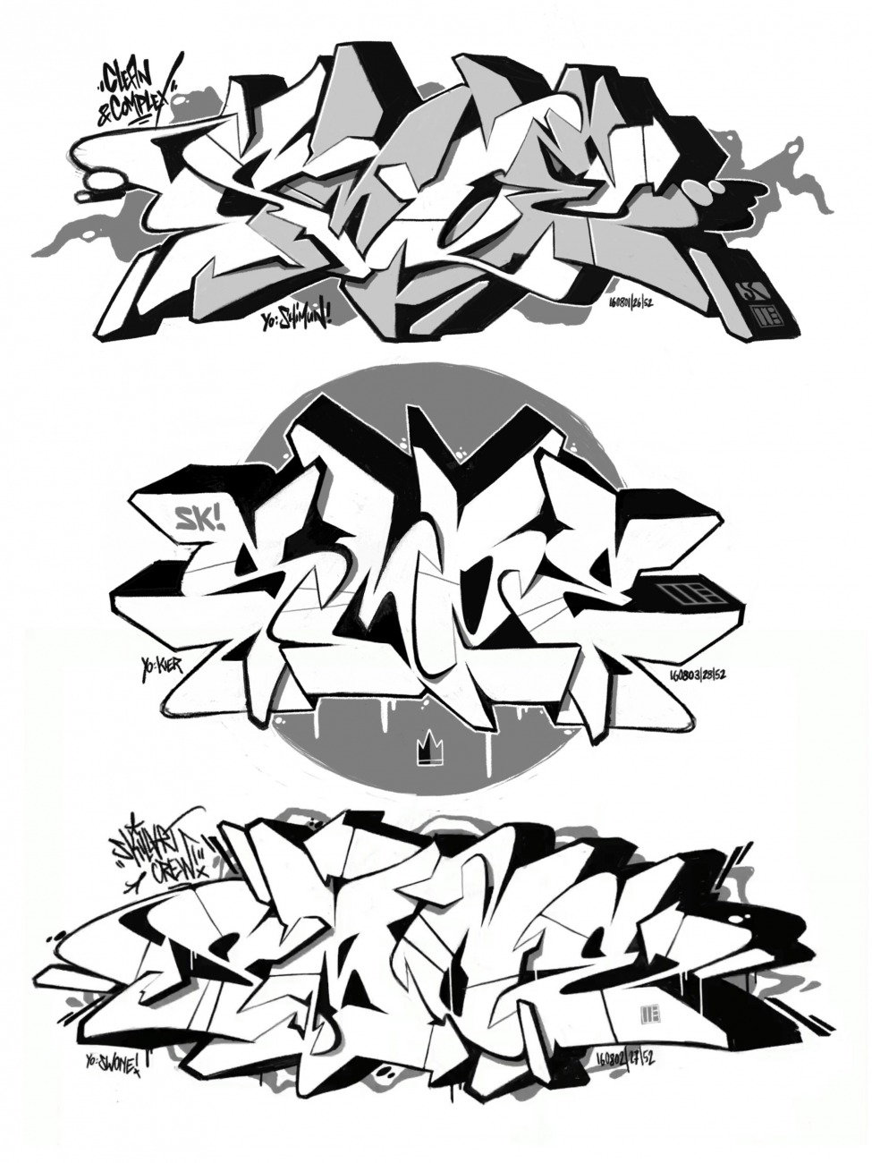 Graffiti Sketch - Photo by smoe - Smoenova, smoe, skillart (2016)