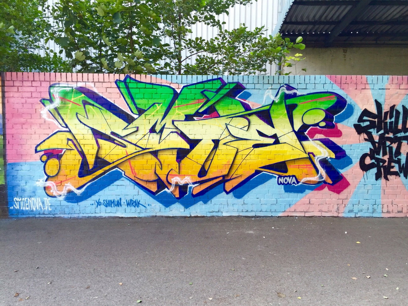 Graffiti Wall in Deutschland - Photo by smoe - Smoe, Skillart, Warendorf (2015)