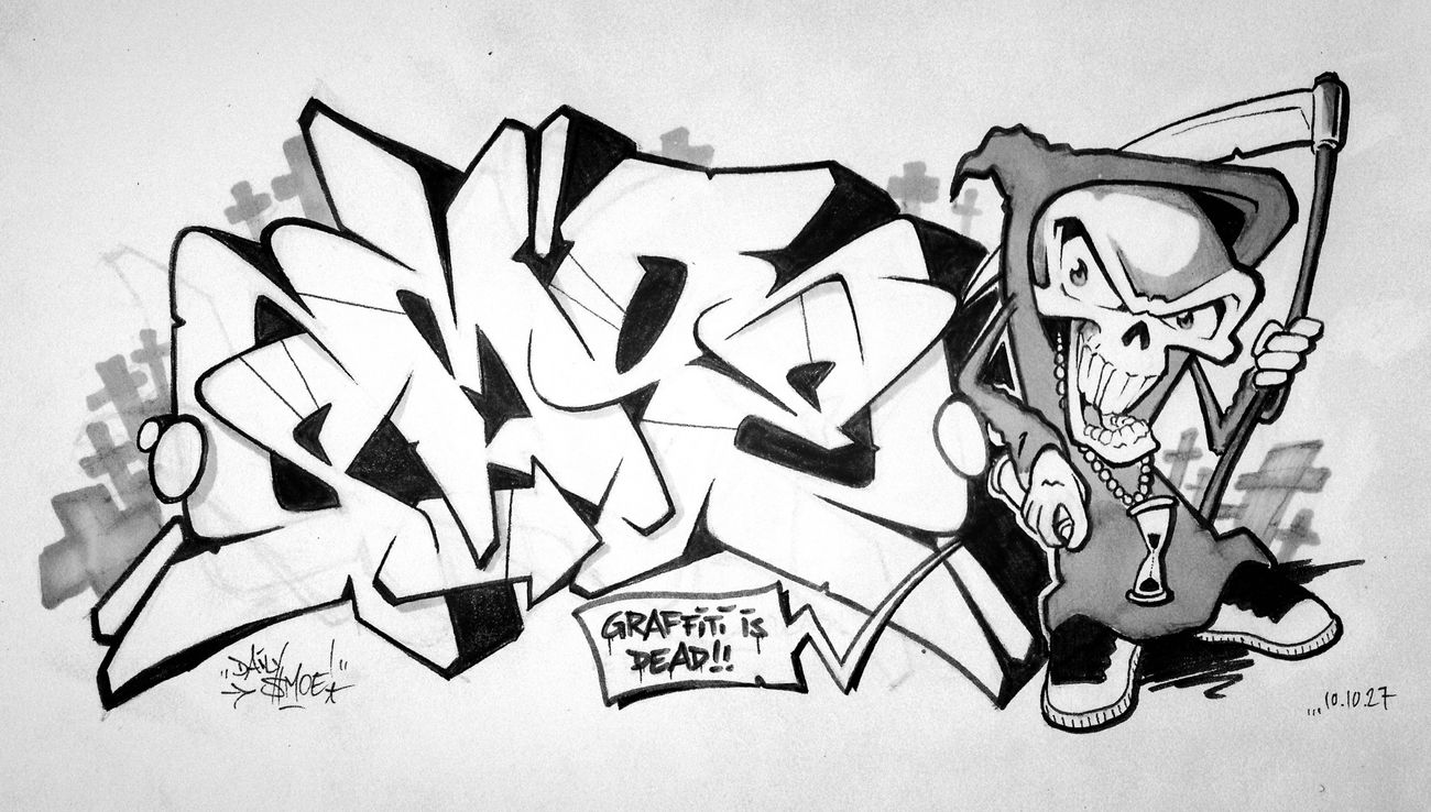 Graffiti Sketch - Photo by smoe - daily, Smoe, smoe (2010)