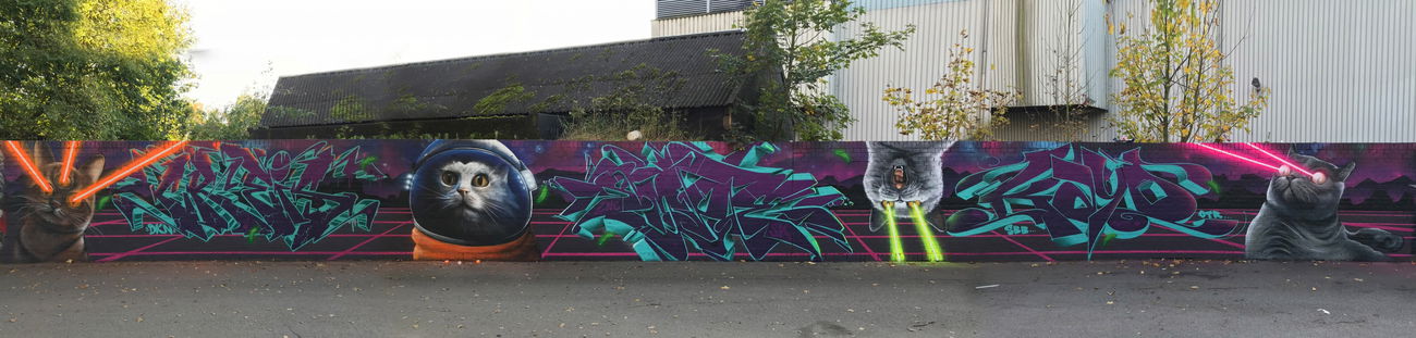 Graffiti Wall in Germany - Photo by smoe - smoe, skillart, projekt (2017)
