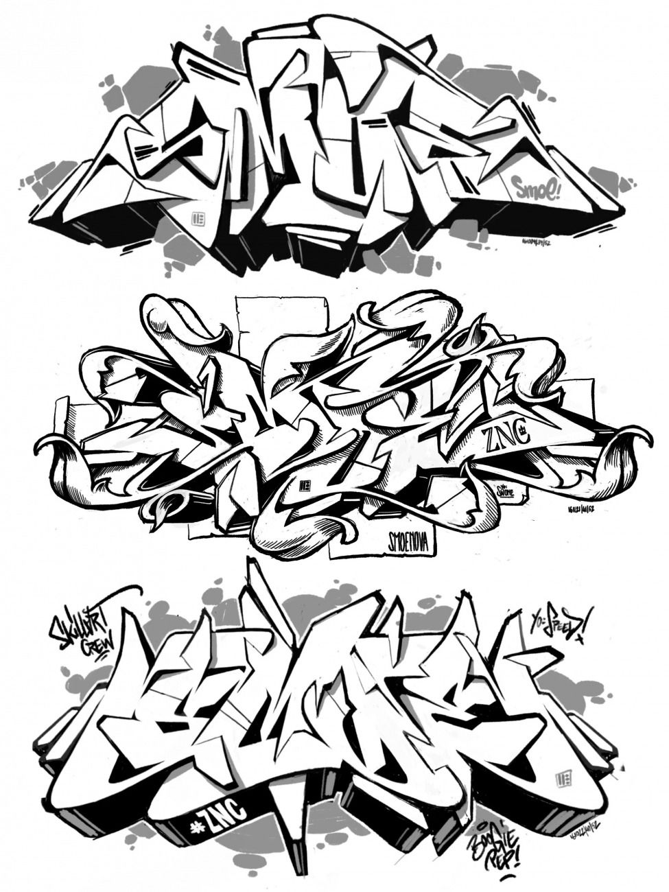 Graffiti Sketch - Photo by smoe - skillart, smoenova, smoe (2016)