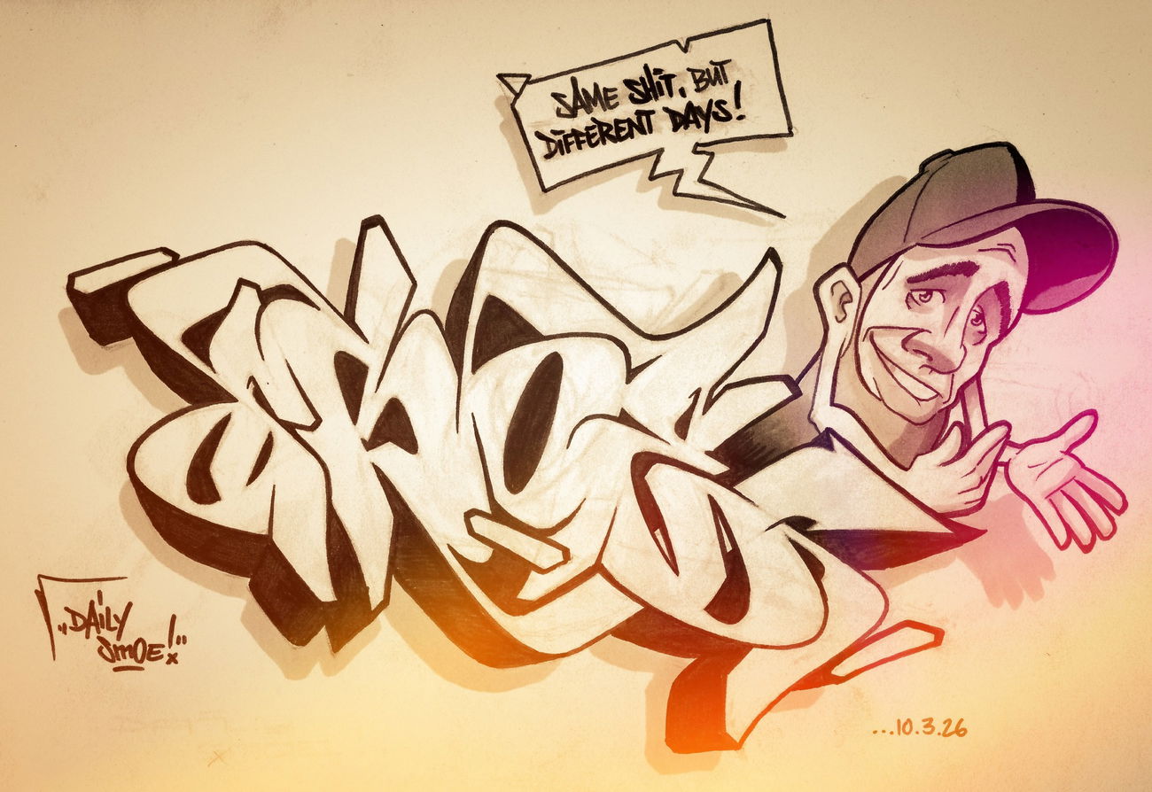 Graffiti Sketch - Photo by smoe - smoe, skillart, daily (2010)