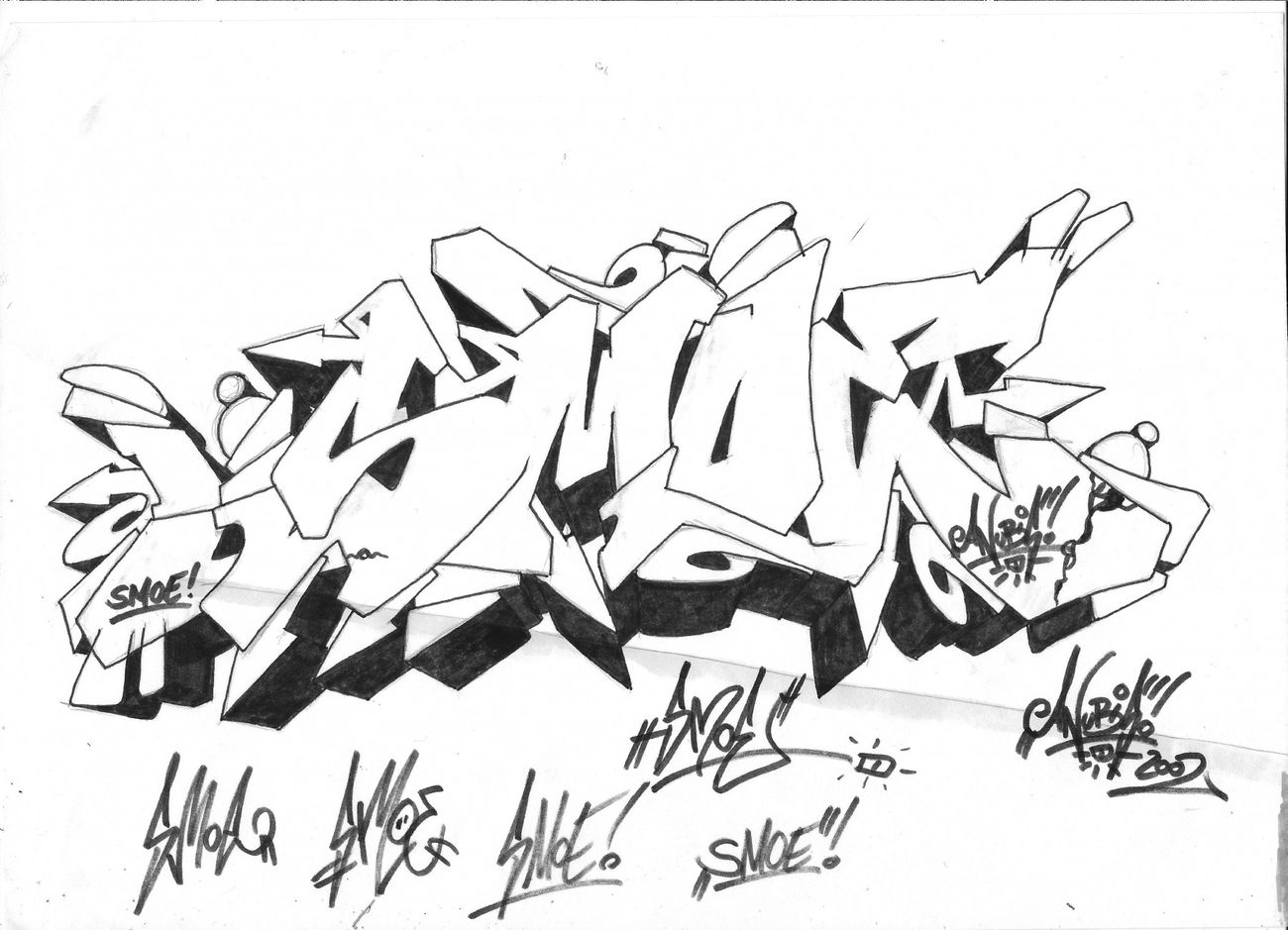 Graffiti Sketch - Photo by smoe - smoe, skillart, daily (2002)