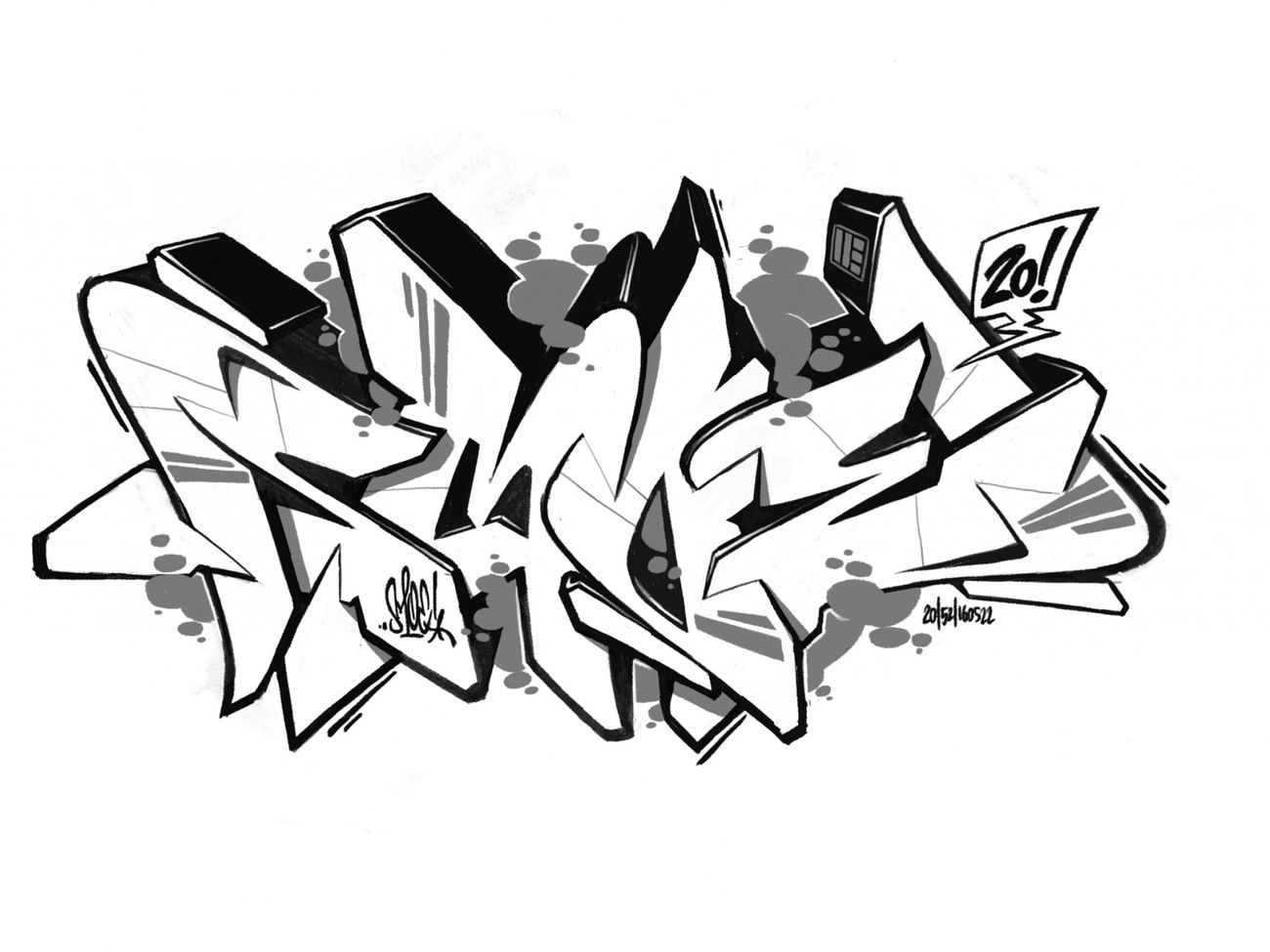 Graffiti Sketch - Photo by smoe - smoe, skillart (2016)