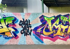 Graffiti Wall in Deutschland - Photo by smoe - Smoe, Skillart, Kier (2015)