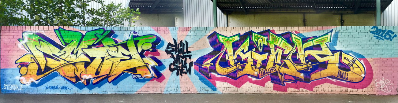 Graffiti Wall in Deutschland - Photo by smoe - Smoe, Skillart, Kier (2015)