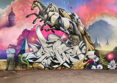 Graffiti Wall in Warendorf - Photo by smoe (2021)