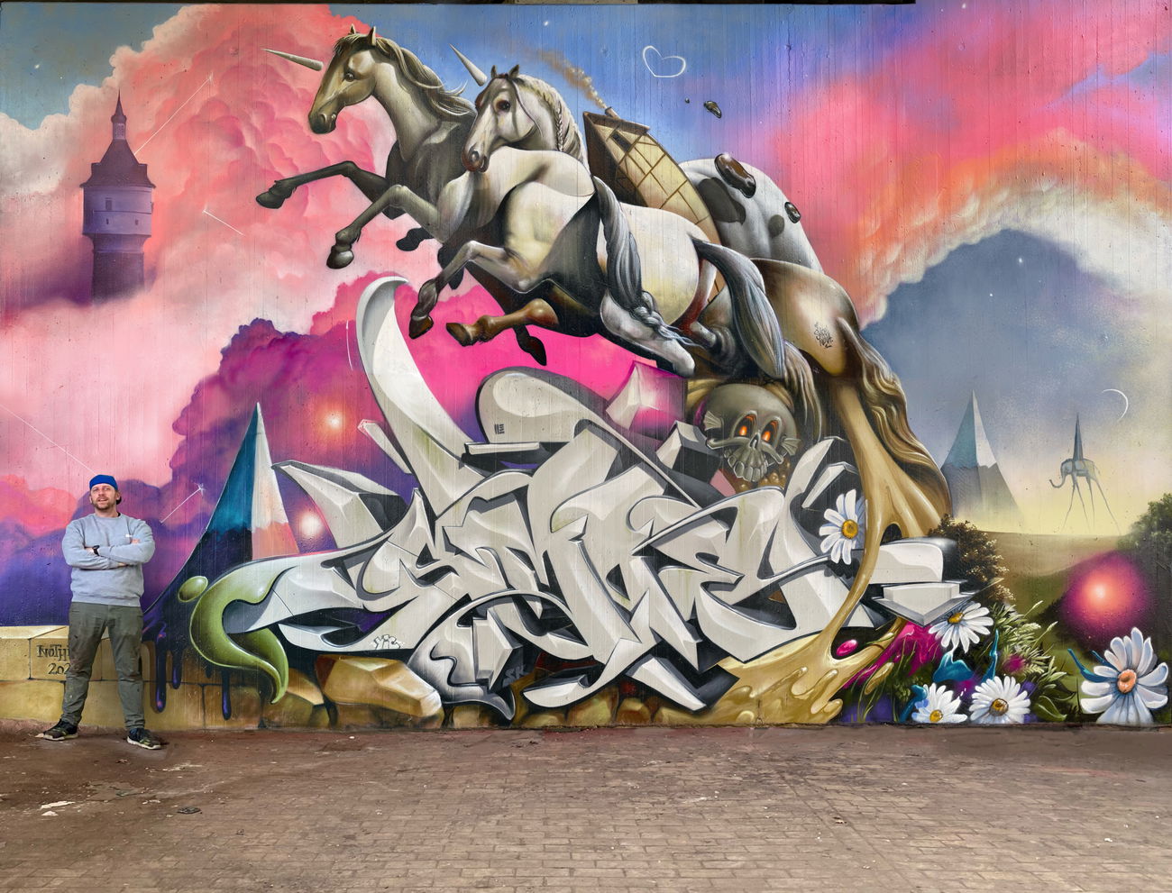 Graffiti Wall in Warendorf - Photo by smoe (2021)