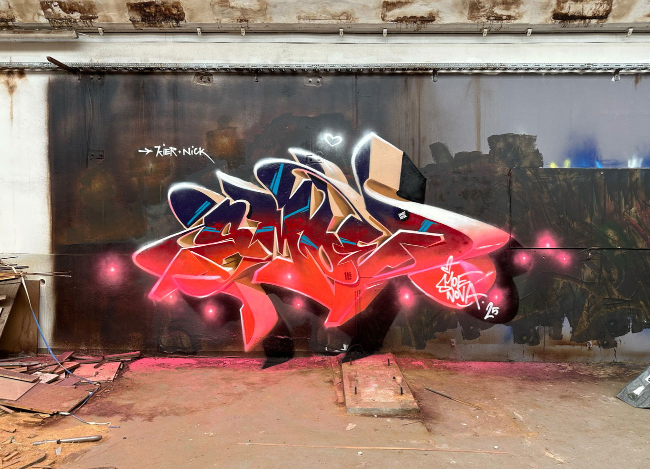 Graffiti Wall in Warendorf - Photo by smoe - abandoned, factory, lostplace