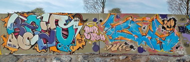 Graffiti Wall - Photo by smokealot - rayo, klio, luzern