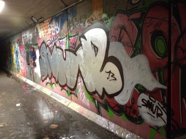 Graffiti Bombing in Solingen - Photo by smurone - smur, acab (2013)