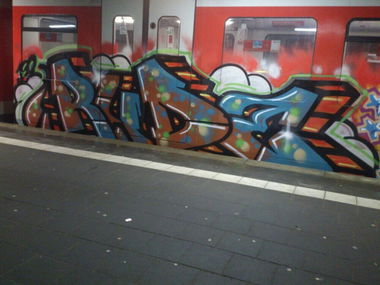 Graffiti Train in hamburg - Photo by snaqq - Rude