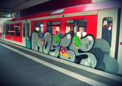 Graffiti Train in HAMBURG - Photo by snaqq - moses (2013)