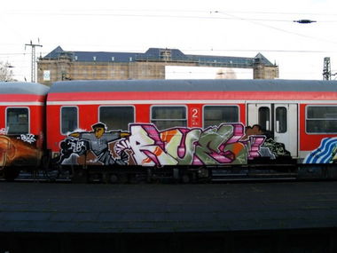 Graffiti Train in HAMBURG - Photo by snaqq - True