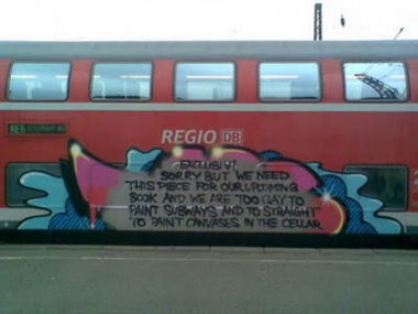 Graffiti Train in Hannover - Photo by snaqq - moses, taps (2012)