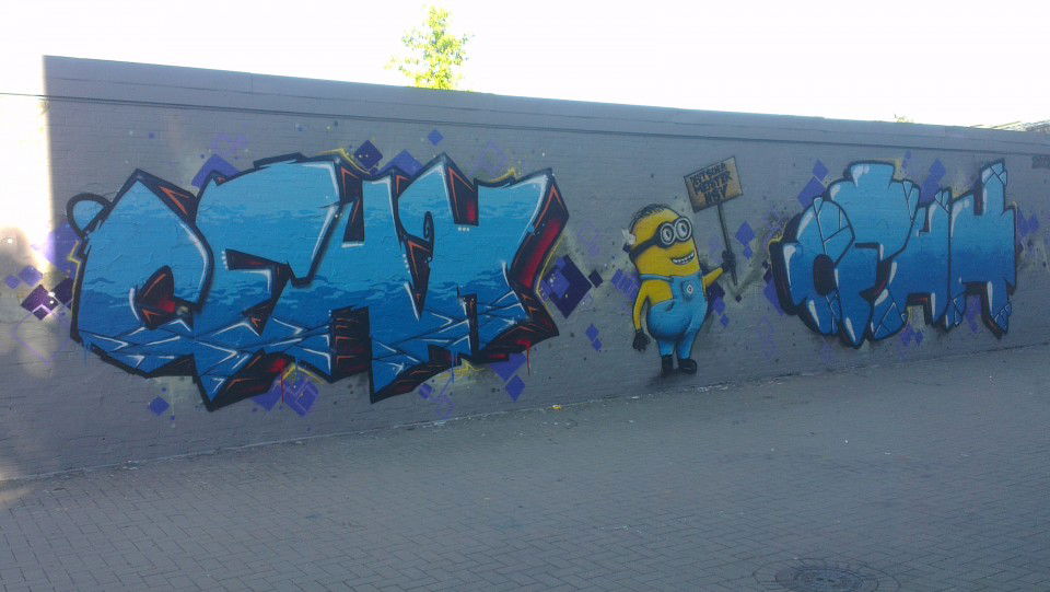 Graffiti Wall in HAMBURG - Photo by snaqq - cfhh, hsv, fußball (2013)