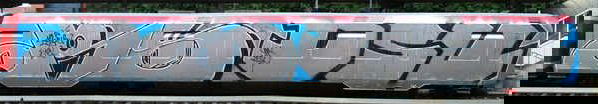 Graffiti Train - Photo by snaqq - RS, DSU, BK