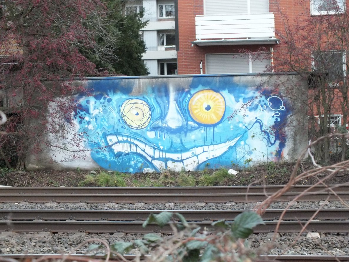 Graffiti Wall - Photo by snekkerz - blue, minded, bm