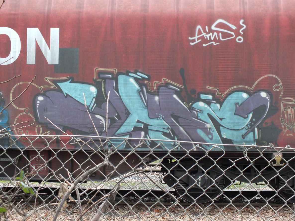 Graffiti Train - Photo by snekkerz - herz, fat, boys (2010)