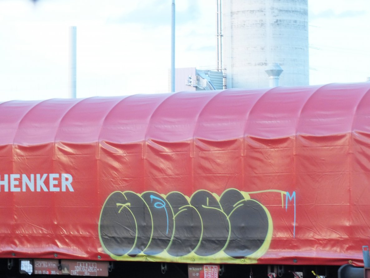 Graffiti Train in Duisburg - Photo by snekkerz - moses