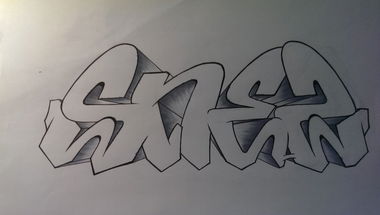 Graffiti Sketch - Photo by snezer - sketch, snez, 413