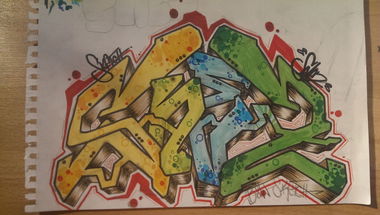 Graffiti Sketch - Photo by snezer - sketch, snez, 413