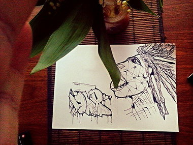 Graffiti Sketch - Photo by sobakapoezd (2014)