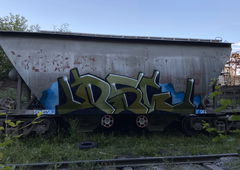 Graffiti Train in Указать Местоположение - Photo by soket2dsl - freights, bombing, graffiti (2024)