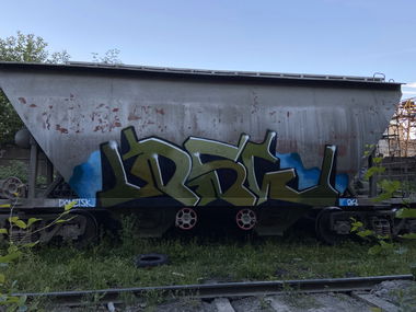 Graffiti Train in Указать Местоположение - Photo by soket2dsl - freights, bombing, graffiti (2024)