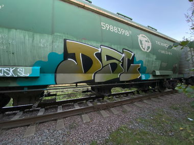 Graffiti Train in Указать Местоположение - Photo by soket2dsl - freights, bombing, graffiti (2024)