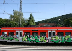 Graffiti Train - Photo by solaplexus - The, law, kiosk